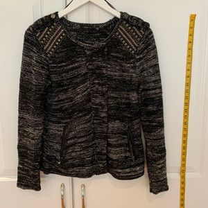 Gray and black jacket